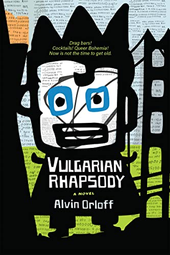 Book cover: illustrated figure with text “Vulgarian Rhapsody” and author’s name.