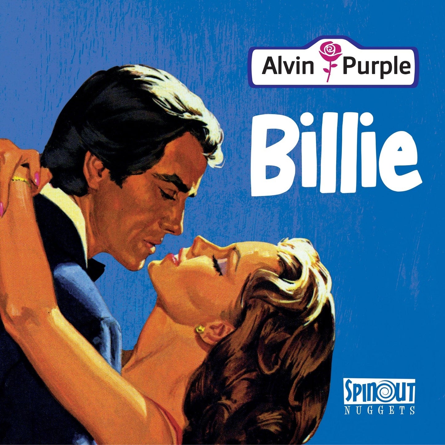 Vintage album cover depicting a couple in an embrace, titled "Billie".