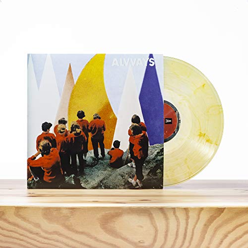 Alvvays "Antisocialites" vinyl record with colorful cover and translucent disc.