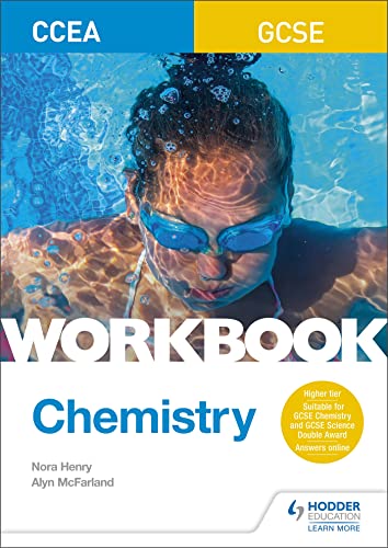 CCEA GCSE Chemistry Workbook cover with a swimmer in blue water.