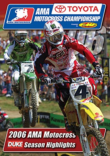 DVD cover featuring two motocross racers on dirt bikes, 2006 season.