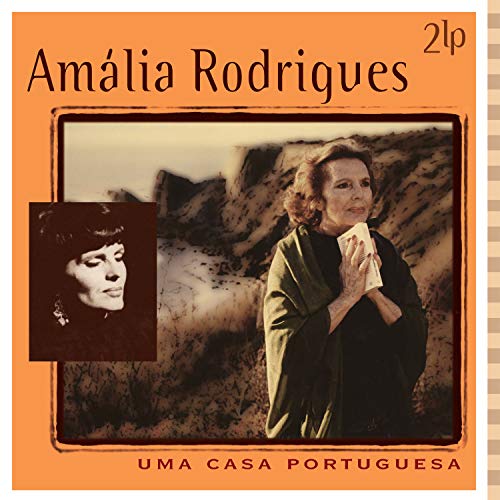 Album cover for Amália Rodrigues’ “Uma Casa Portuguesa” with portraits and landscape.