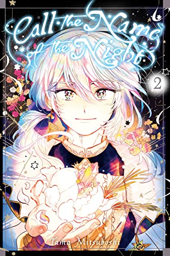 Manga cover featuring a person with white hair holding glowing crystals against dark background.