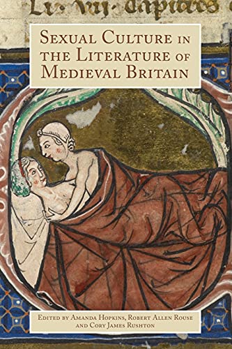 Book cover depicting a medieval illuminated manuscript scene of two figures.