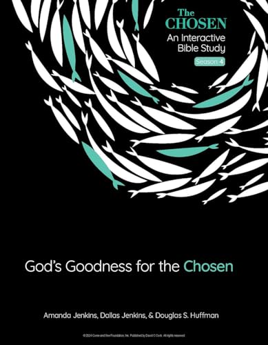 Black cover with white fish shapes and title "God's Goodness for the Chosen".