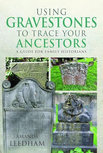 Book cover with images of old gravestones and title text.