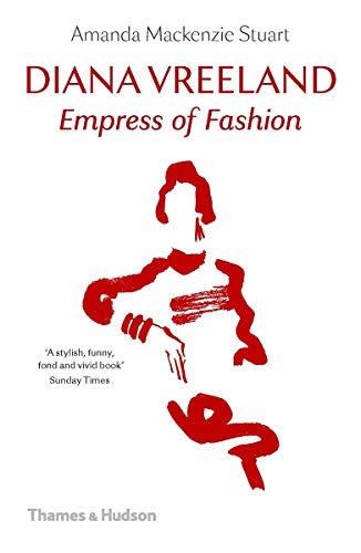 Book cover for “Diana Vreeland: Empress of Fashion” with red graphic.
