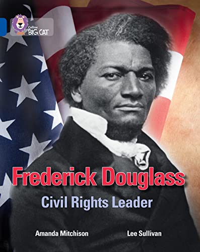 Book cover featuring a portrait of Frederick Douglass with an American flag.