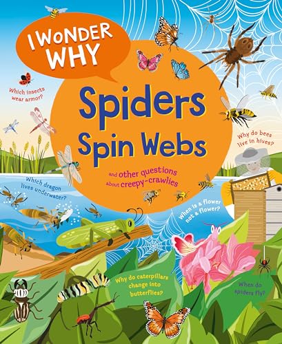 Book cover with colorful illustrations of insects and spiders.