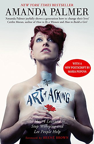 Book cover: Amanda Palmer with text art on her torso.