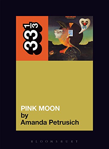 Book cover for “Pink Moon” by Amanda Petrusich, featuring surrealist art.