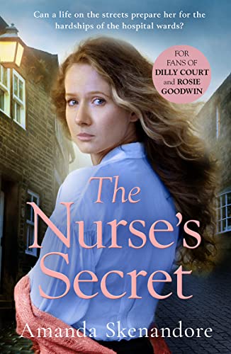 Book cover featuring a young woman in a blue uniform, titled “The Nurse’s Secret.”