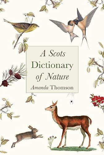 Book cover titled A Scots Dictionary of Nature featuring illustrations of birds and animals.