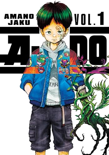 Manga cover featuring a young boy with green hair and twisting vines.