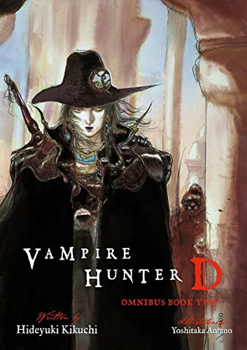 Book cover art featuring a mysterious vampire hunter wearing a wide-brimmed hat and cape.