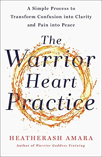 Book cover with title “The Warrior Heart Practice” in dark text and splash art.