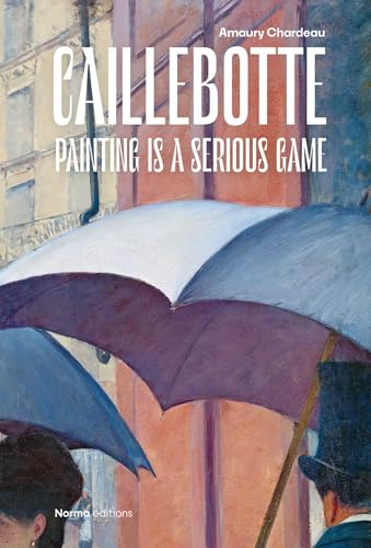 Book cover featuring a painting of people with umbrellas in rain.