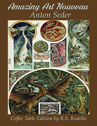 Book cover featuring ornate Art Nouveau illustrations of dragons and mythical creatures.