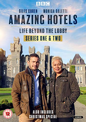 DVD cover featuring Giles Coren and Monica Galetti in front of a large castle.