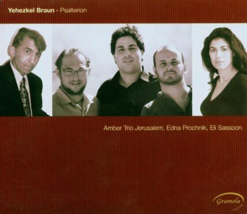 CD cover featuring portraits of five musicians against a red background.