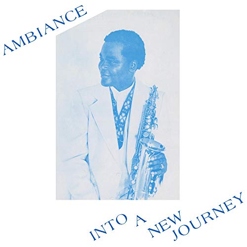 Album cover with a man holding a saxophone, blue-toned image on a white background.