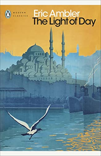 Book cover illustration featuring a mosque, ships in a harbor, and a flying bird.