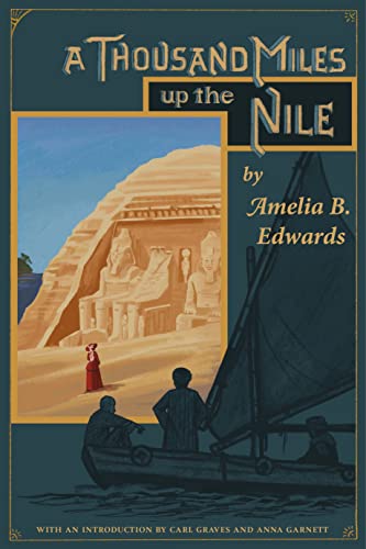 Book cover showing a sailboat on the Nile with ancient Egyptian statues in background.