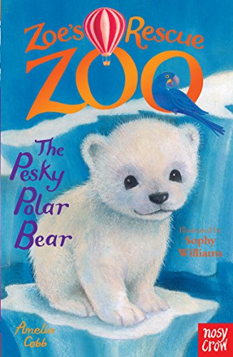 Book cover: polar bear cub with a blue bird, snowy background.