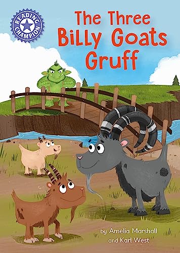 Book cover showing three goats and a troll on a bridge over a stream.