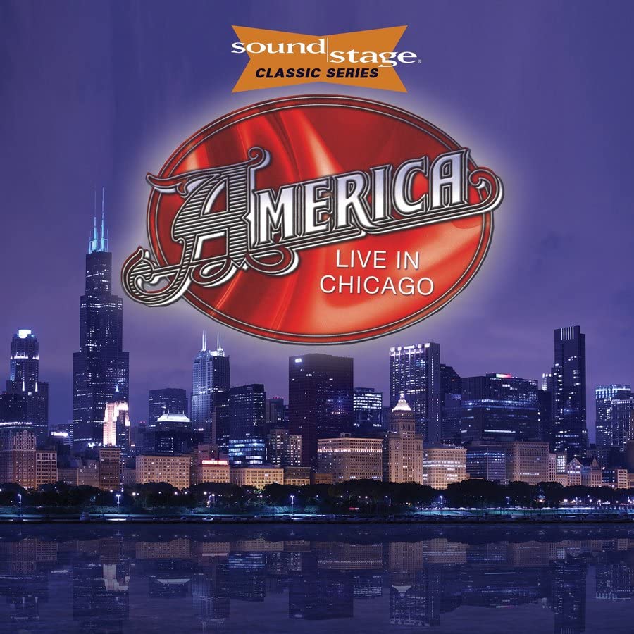 CD cover for “America - Live on Soundstage” with Chicago skyline.