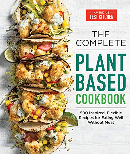 Cookbook cover featuring stacked tacos with plant-based fillings and America's Test Kitchen logo.