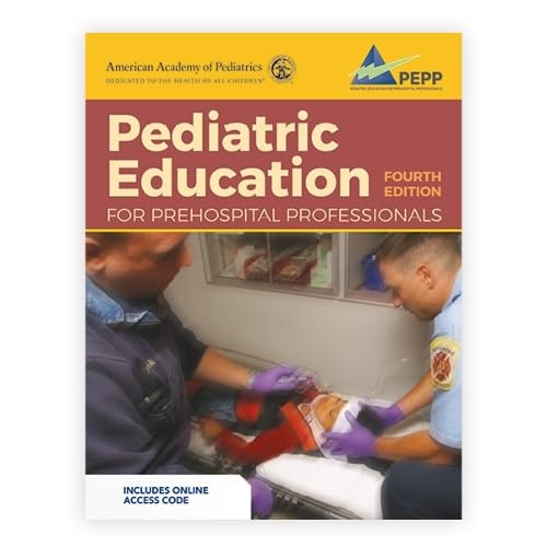 PEPP fourth edition textbook cover with paramedics attending to a child.