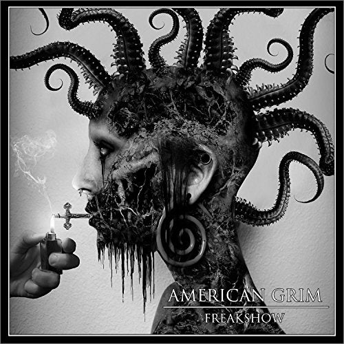 Black and white album cover featuring a distorted, tentacled human face.