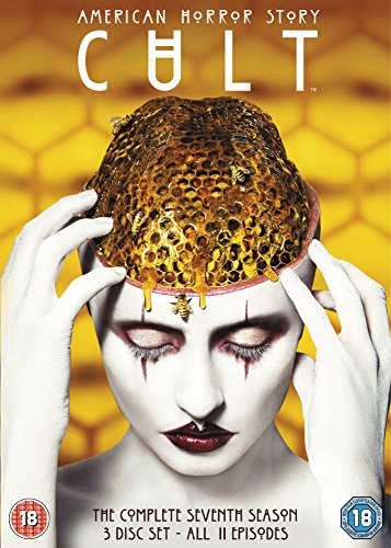DVD cover featuring a woman with a honeycomb on her head, against a yellow background.