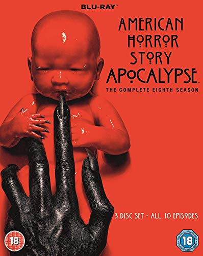 "Red Blu-ray cover featuring a baby being fed by a large black hand."