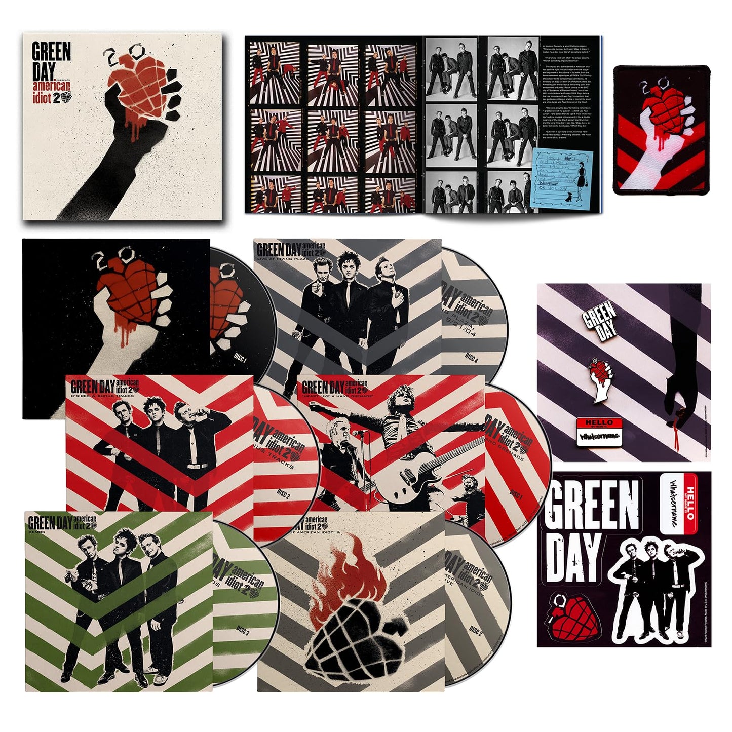 American Idiot" Blu-ray special edition with album artwork and multiple discs.