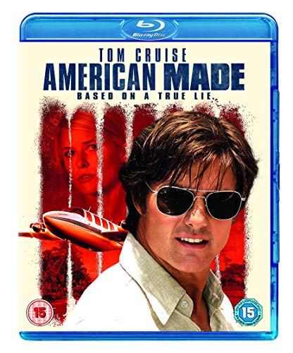 “American Made” Blu-ray cover featuring Tom Cruise and a small airplane.