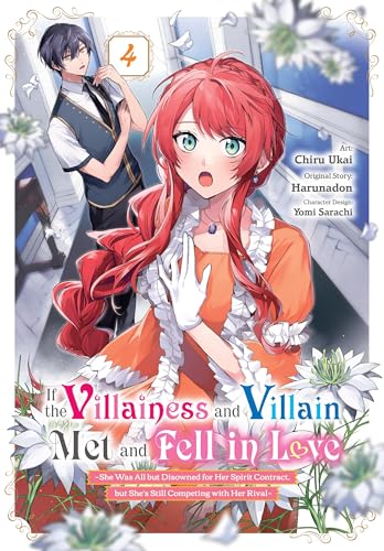 Manga cover with a surprised woman and a man in formal attire.