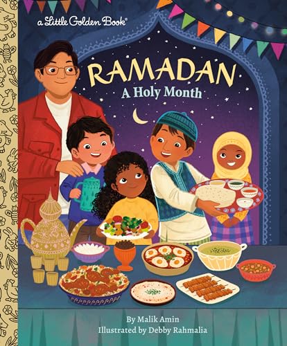 Little Golden Book cover depicting a family celebrating Ramadan with food.