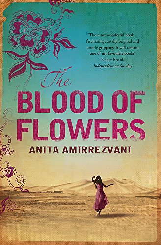 Book cover featuring a woman in a pink dress walking through a desert landscape.