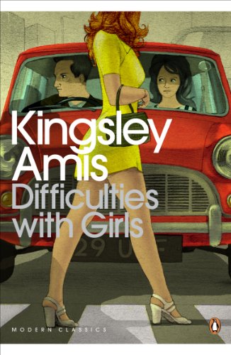 Book cover: red car with woman in yellow, title "Difficulties with Girls".