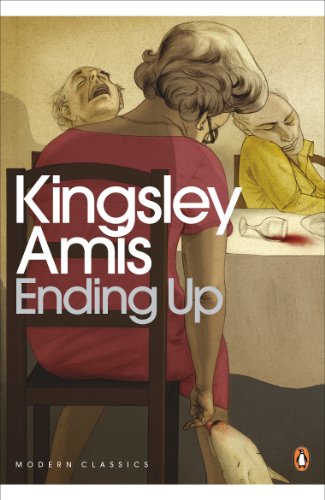 Book cover for "Ending Up" by Kingsley Amis, featuring a distressed couple.
