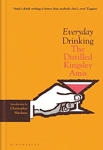 Book cover with orange background, featuring a hand holding a cocktail glass.