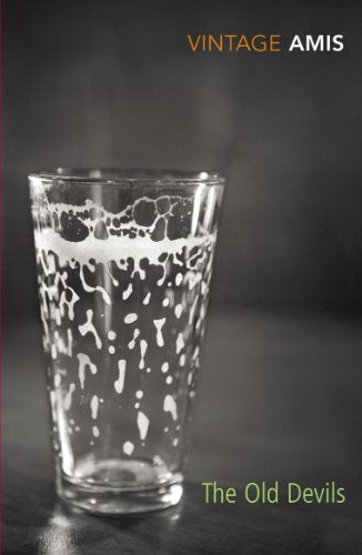 Book cover: a glass of beer with condensation, title "The Old Devils".