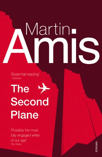 Book cover: "The Second Plane" by Martin Amis, with a silhouetted airplane.
