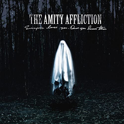 CD cover with a ghostly figure standing in a dark forest.