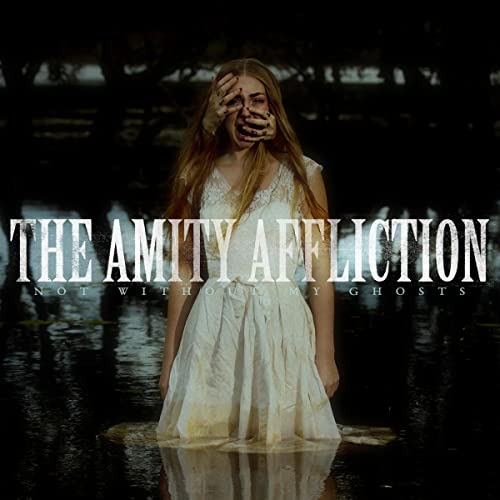 Album cover: woman in white dress, hands covering face, dark background.