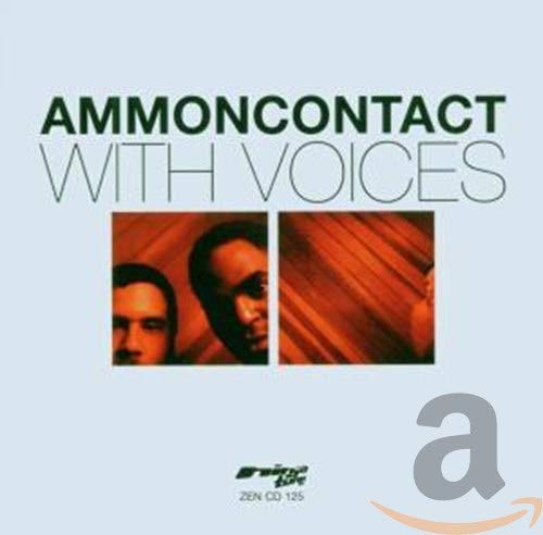 CD cover for Ammoncontact - With Voices, featuring portrait sections.