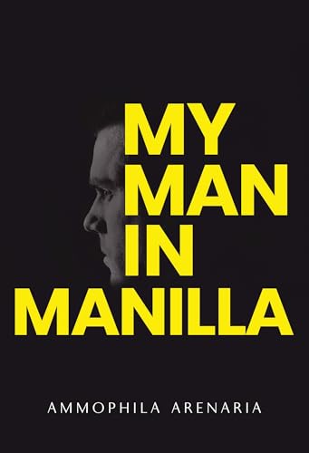 Book cover: black background, yellow text, partial face profile.