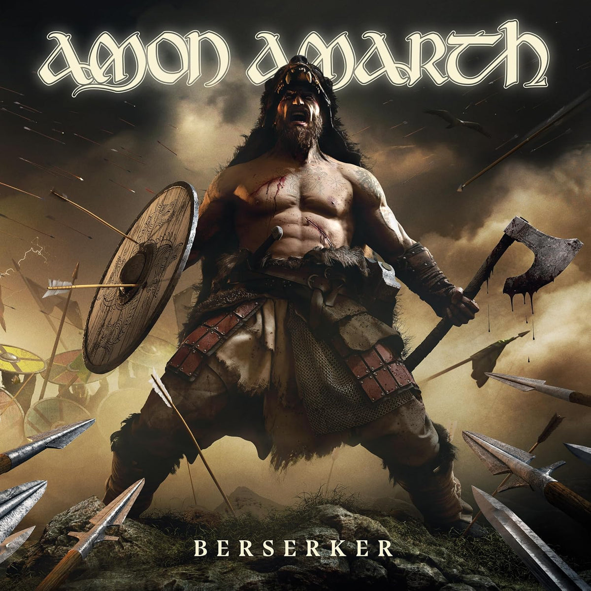 CD jewel case featuring the album cover art for Amon Amarth's Berserker.
